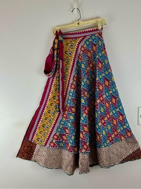 Reversible Maxi Wrap Skirt